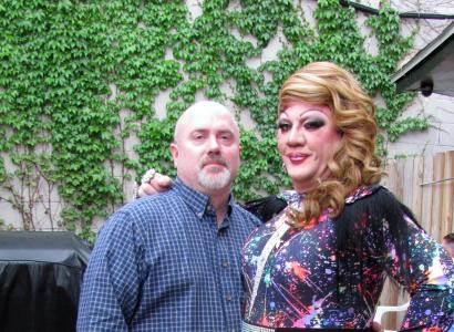    Photo 1: David Cullison and his partner Bret Richards (a.k.a. Hellin Bedd), of Columbus, have been engaged for 1-1/2 years.