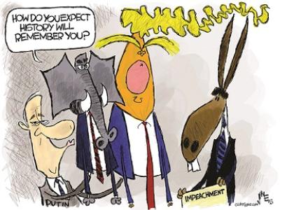 Comic about Trump's legacy