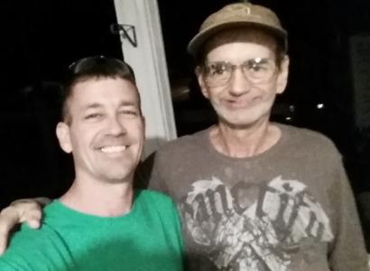 A young man and an older man