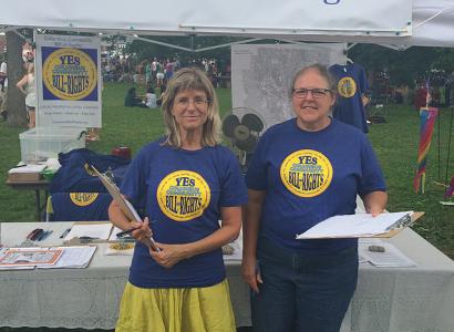 People tabling for the Bill of Rights