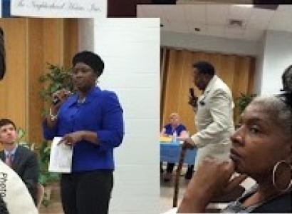 People talking at a forum