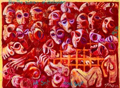 Art with lots of skulls