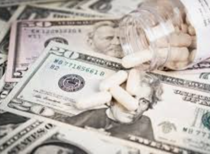 Twenty dollar bills and pills