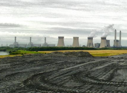 Stacks spewing smoke