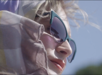 Side view of woman's face