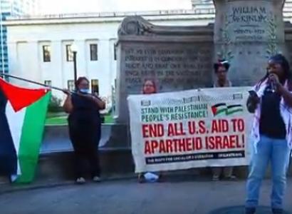 Woman talking at the Ohio Statehouse