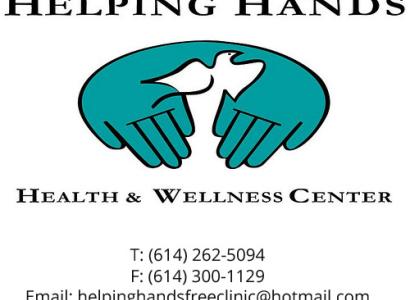 Logo of two hands and a dove between them