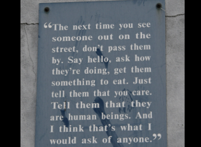 Plaque with quote