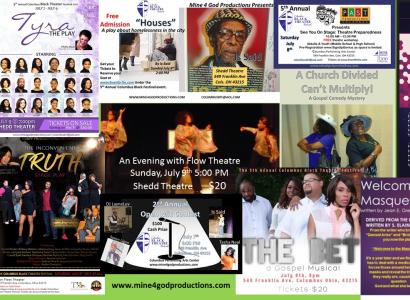 Collage of images from films in the Fest 