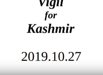 Words Vigil for Kashmir 2019.10.27