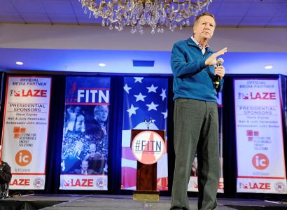 Kasich giving a speech