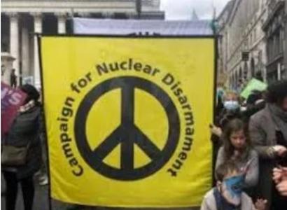 Banner with peace sign