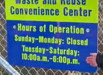 Sign about Center