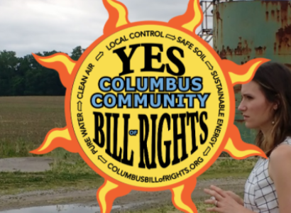 CCBOR logo with woman and well in the background