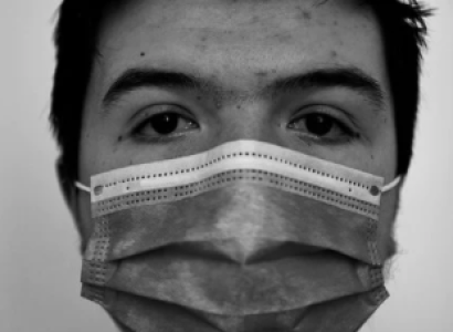 Person wearing a mask