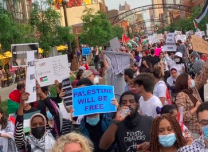 People marching in the streets
