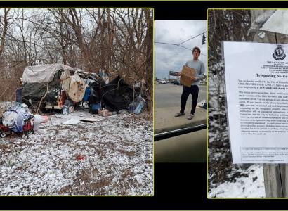 Photos of unhoused