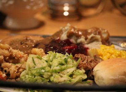 Close up photo of a plate of food
