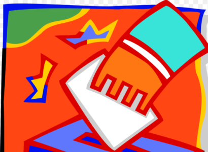 A hand placing ballot in box