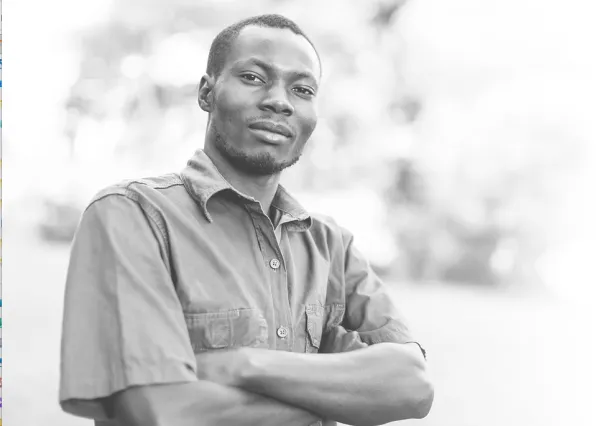 Man standing with arms crossed