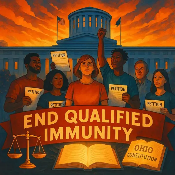 People with End Qualified Immunity sign