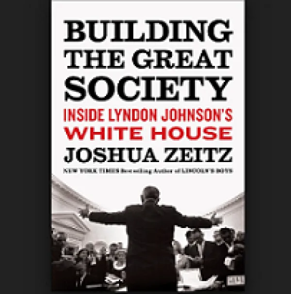 White book cover with a photo of the back of a man holding his arms out wide and the title of the book and author name 