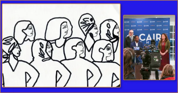 CAIR meeting and drawing of immigrants