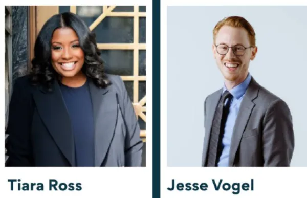 Tiara Ross and Jesse Vogel