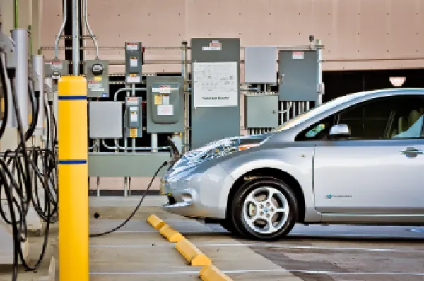 Electric car charging station