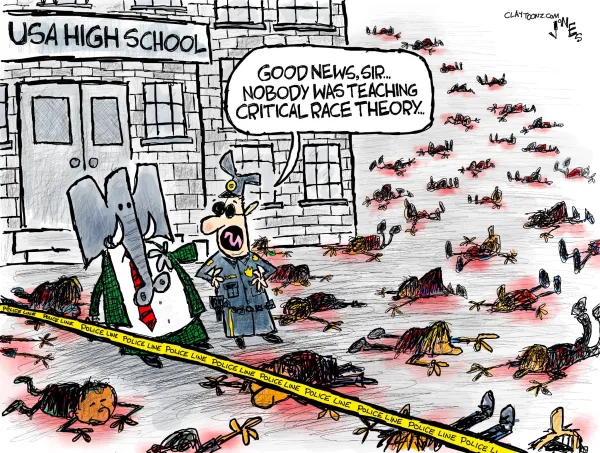 Cartoon about school shooting