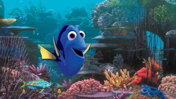 Photo of blue fish from movie
