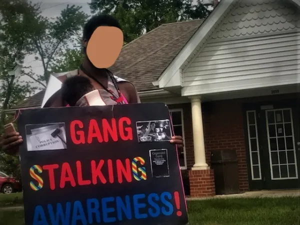 Gang stalking sign