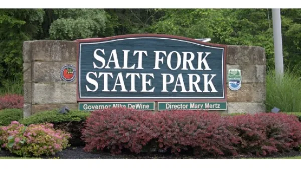Sign for Salt Fork State Park