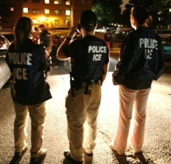 Three police ICE officers