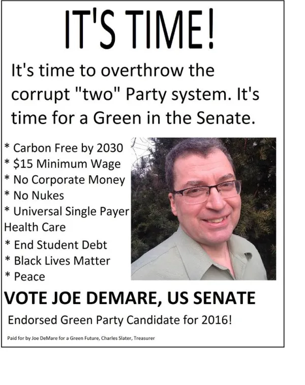 Joe DeMare flyer