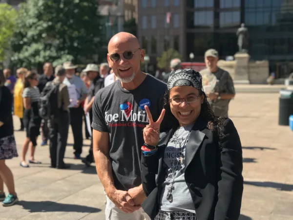 Joe Motil and Young Latina woman