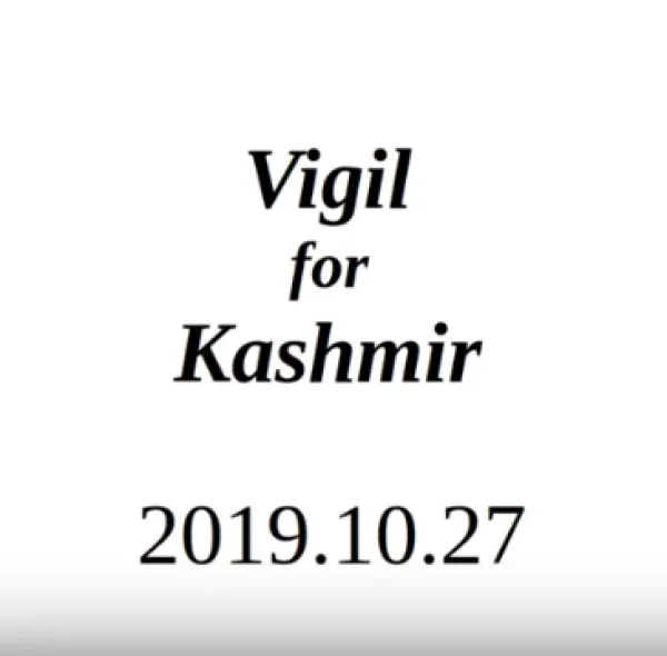 Words Vigil for Kashmir 2019.10.27
