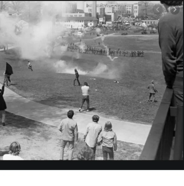 Protestors at Kent State