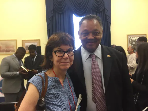 Marta Steele and Jesse Jackson
