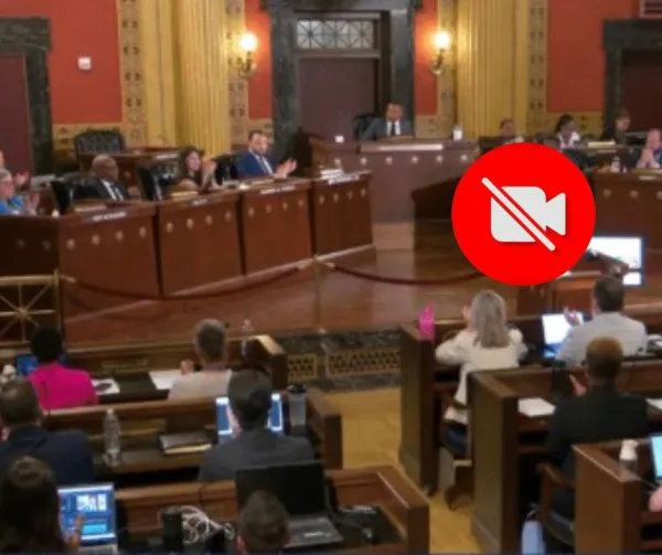 City Council with a no camera icon on it