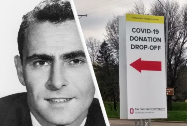 Rod Serling and PPE drop off donation center