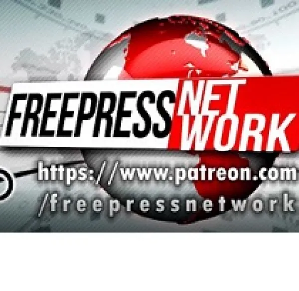 Gray and red world with words Free Press Network and the websites