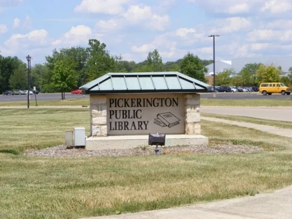 Pickerington Library sign