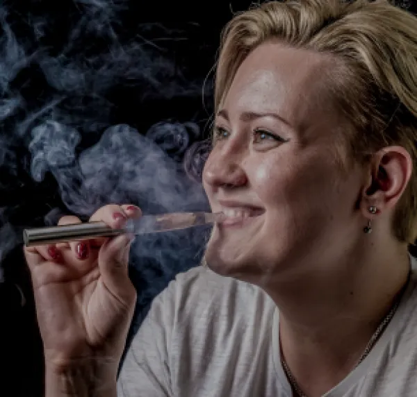Woman vaping