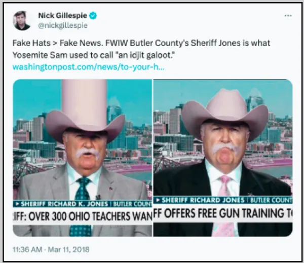 Sheriff in social media post