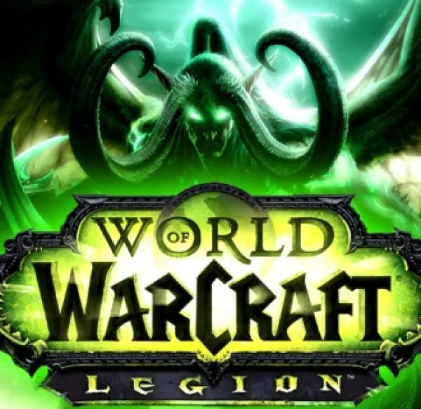 World of Warcraft Legion logo with demon