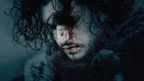 John Snow with blood